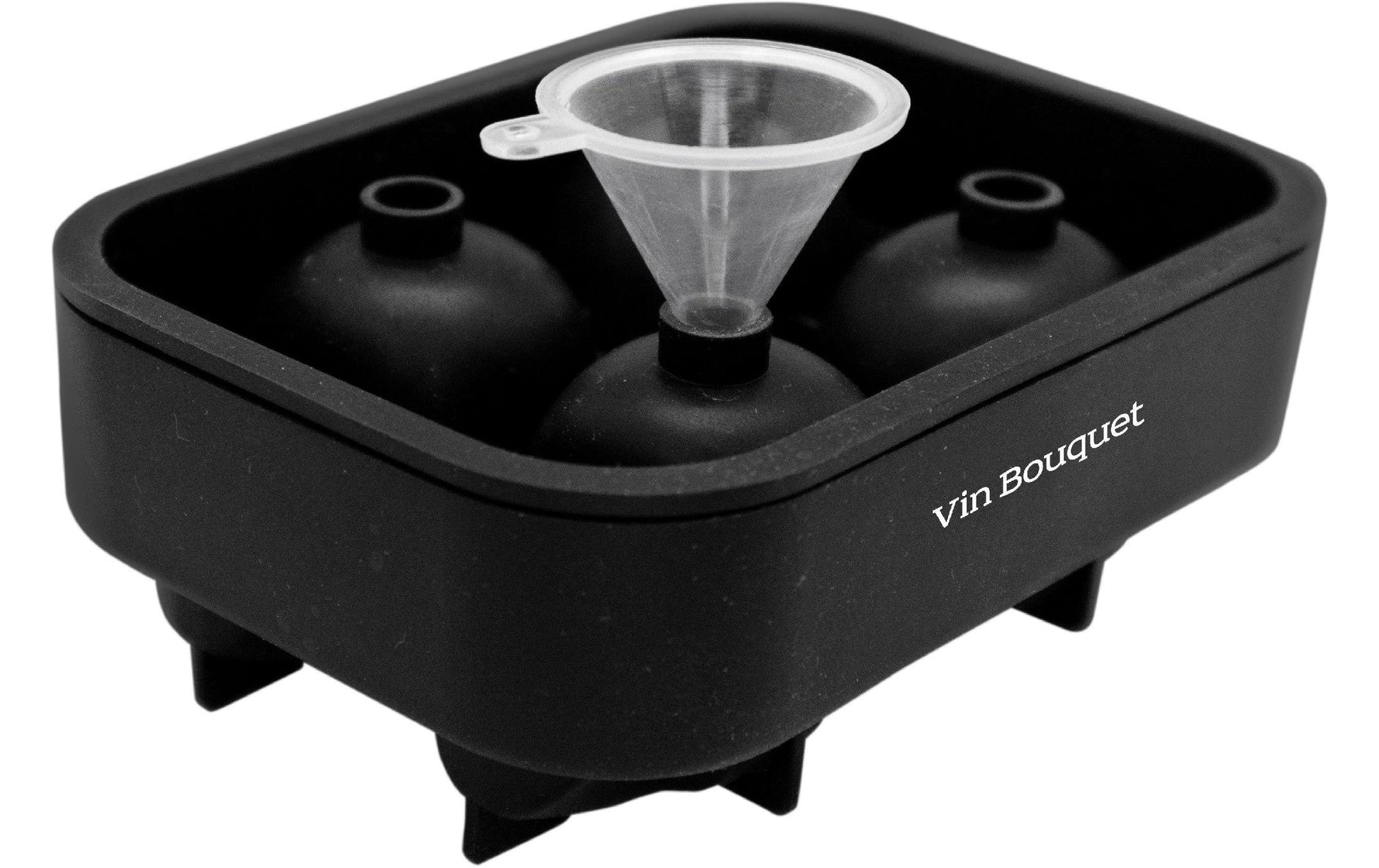 Vin Bouquet – Eiswürfelform 4 Stk., 5 × 11,5 × 9 cm, Silikon, Schwarz
