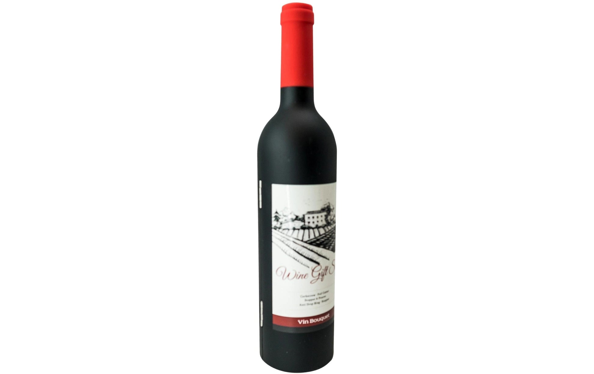 Vin Bouquet Sommelier-Set – 6-teilig, Edelstahl/Kunststoff, Schwarz, mit Kapselschneider