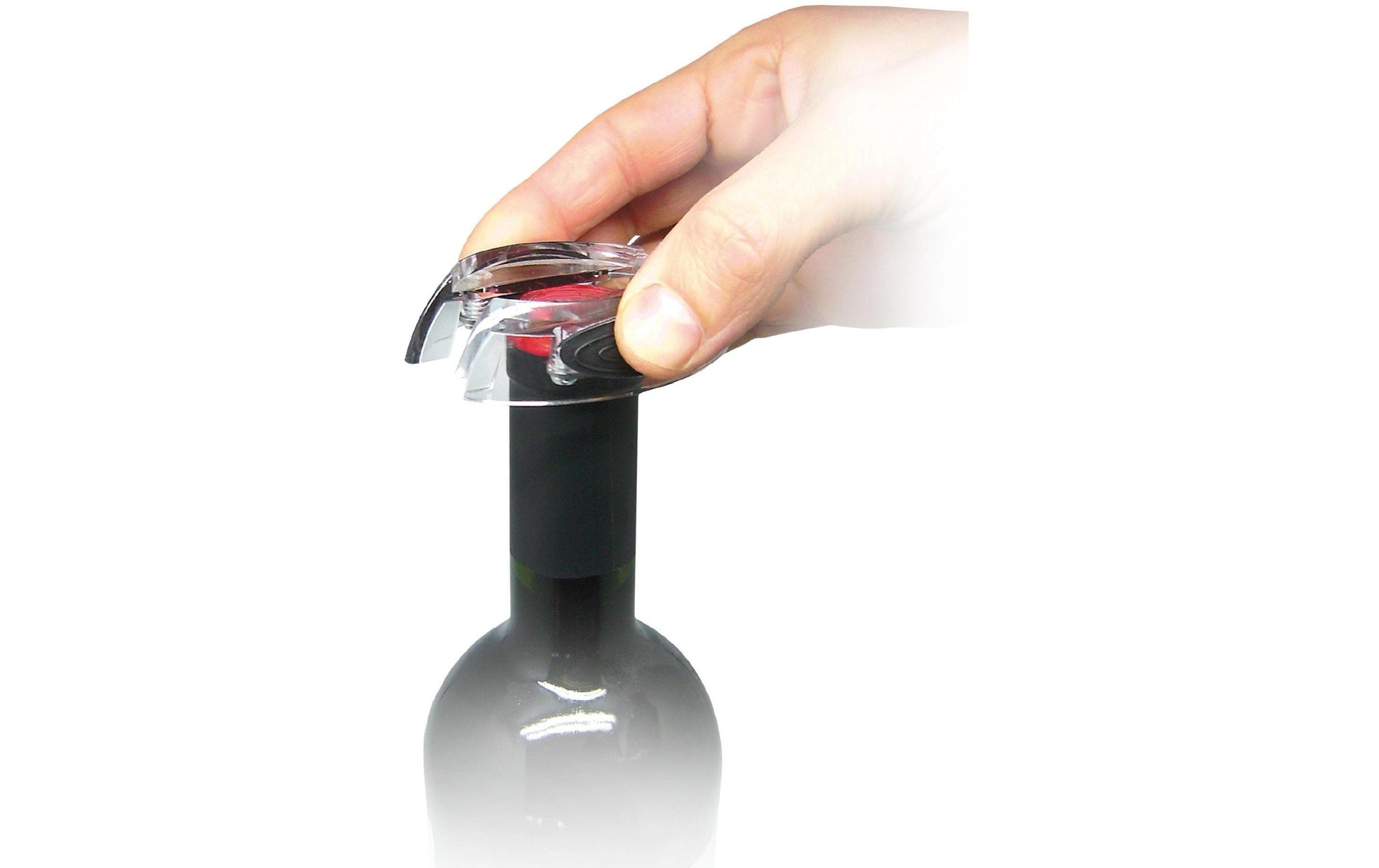 Vin Bouquet Kapselabschneider Deluxe – Ø 7,5 cm, Edelstahl, Schwarz/Transparent