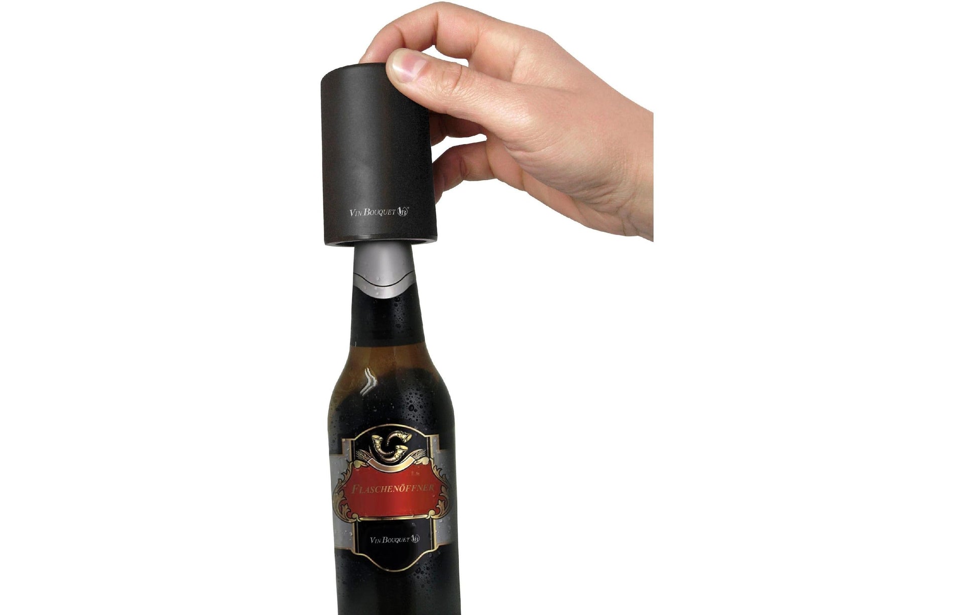 Vin Bouquet Kapselabschneider – 21,6 cm, Ø 5 cm, Edelstahl, Schwarz