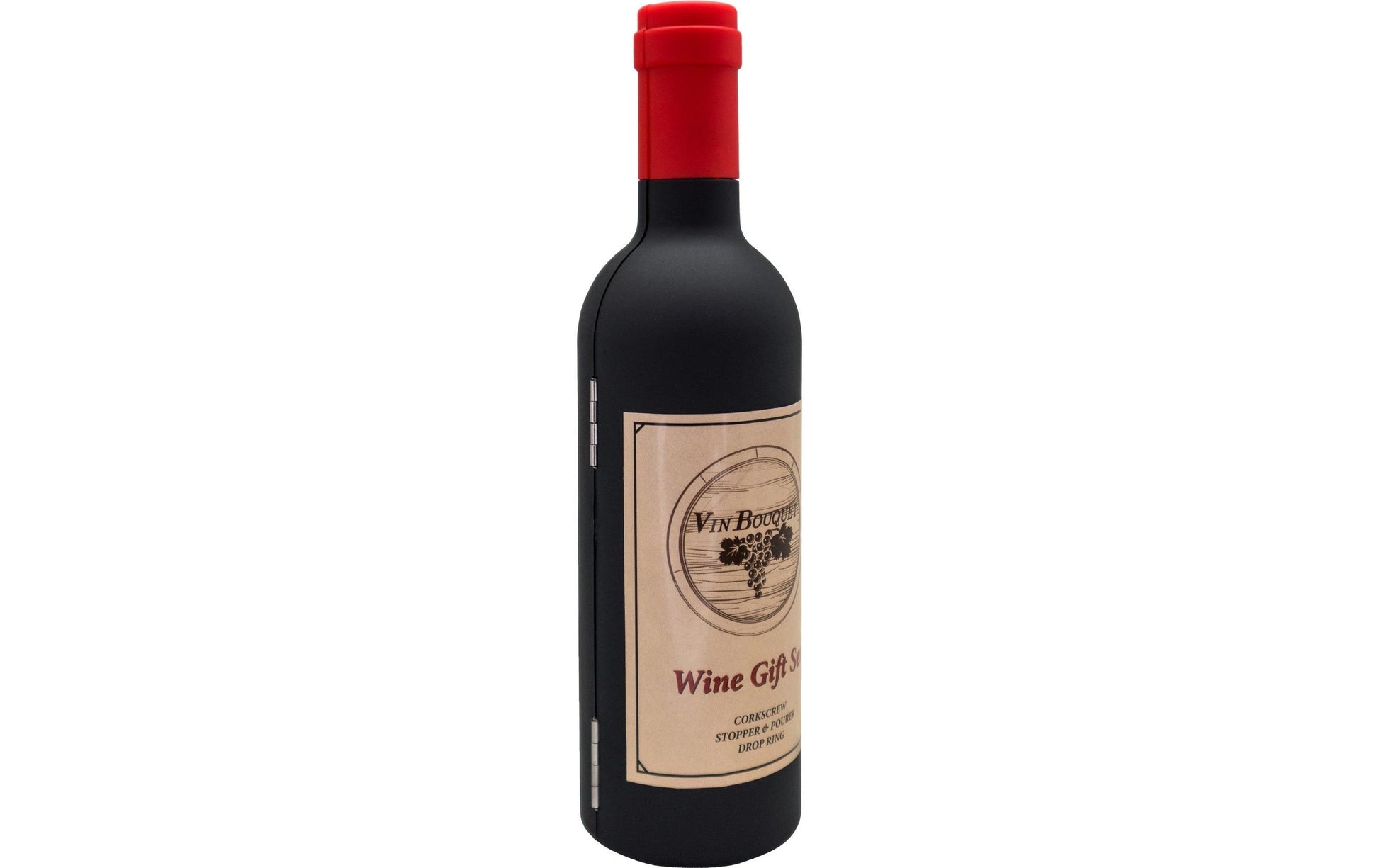 Vin Bouquet Sommelier-Set – Edelstahl/Kunststoff (ABS/PC), Schwarz, 4-teilig