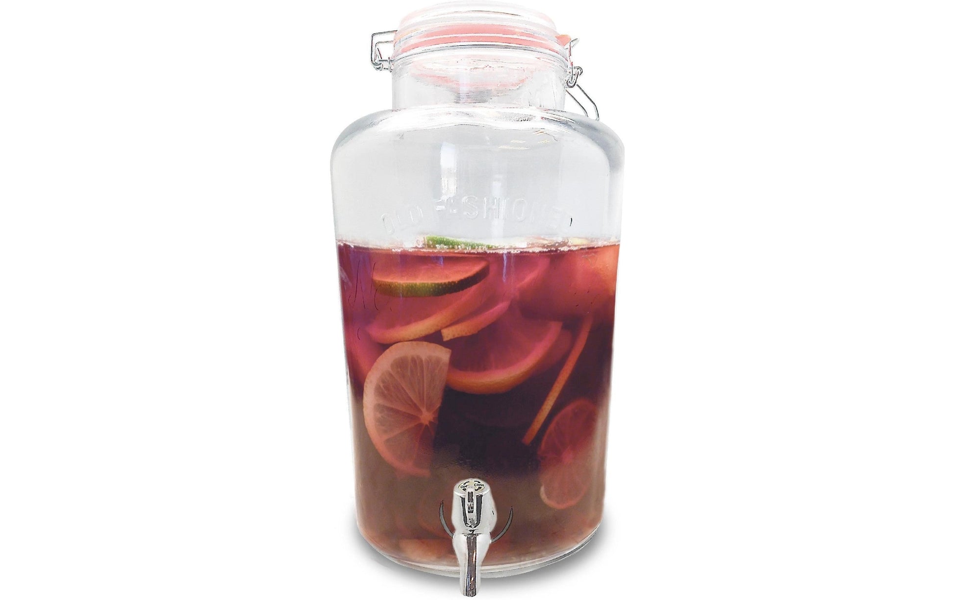 Vin Bouquet Getränkedispenser – 8 l, Ø 30,3 × 36,5 cm, Glas/Kunststoff (ABS)/Silikon, BPA-frei