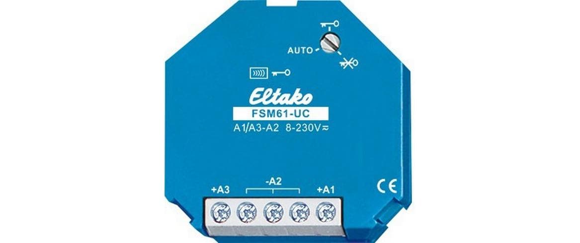 Eltako FSM61 – Zubehör – Schaltaktor, 2-fach, 230 V, enOcean, Unterputzmontage – für Eltako-Gebäudefunksystem