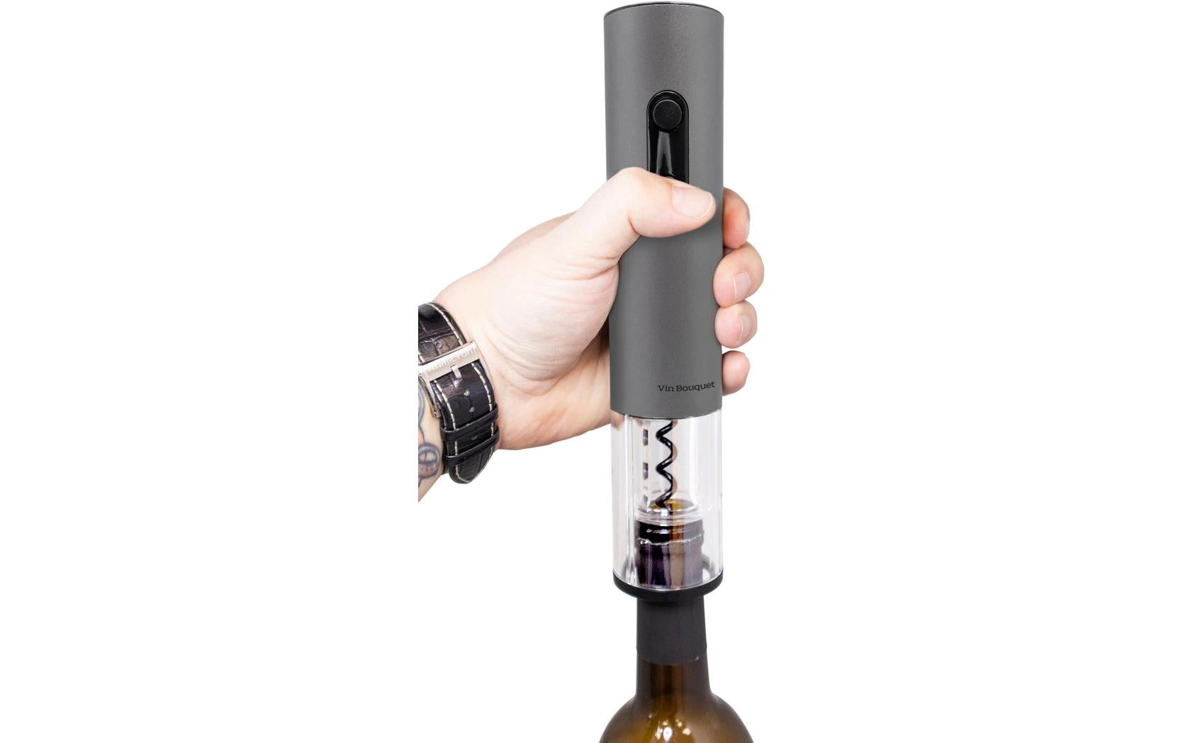 Vin Bouquet Elektrischer Korkenzieher – 28,1 cm, Kunststoff/Metall, Schwarz, mit Kapselschneider