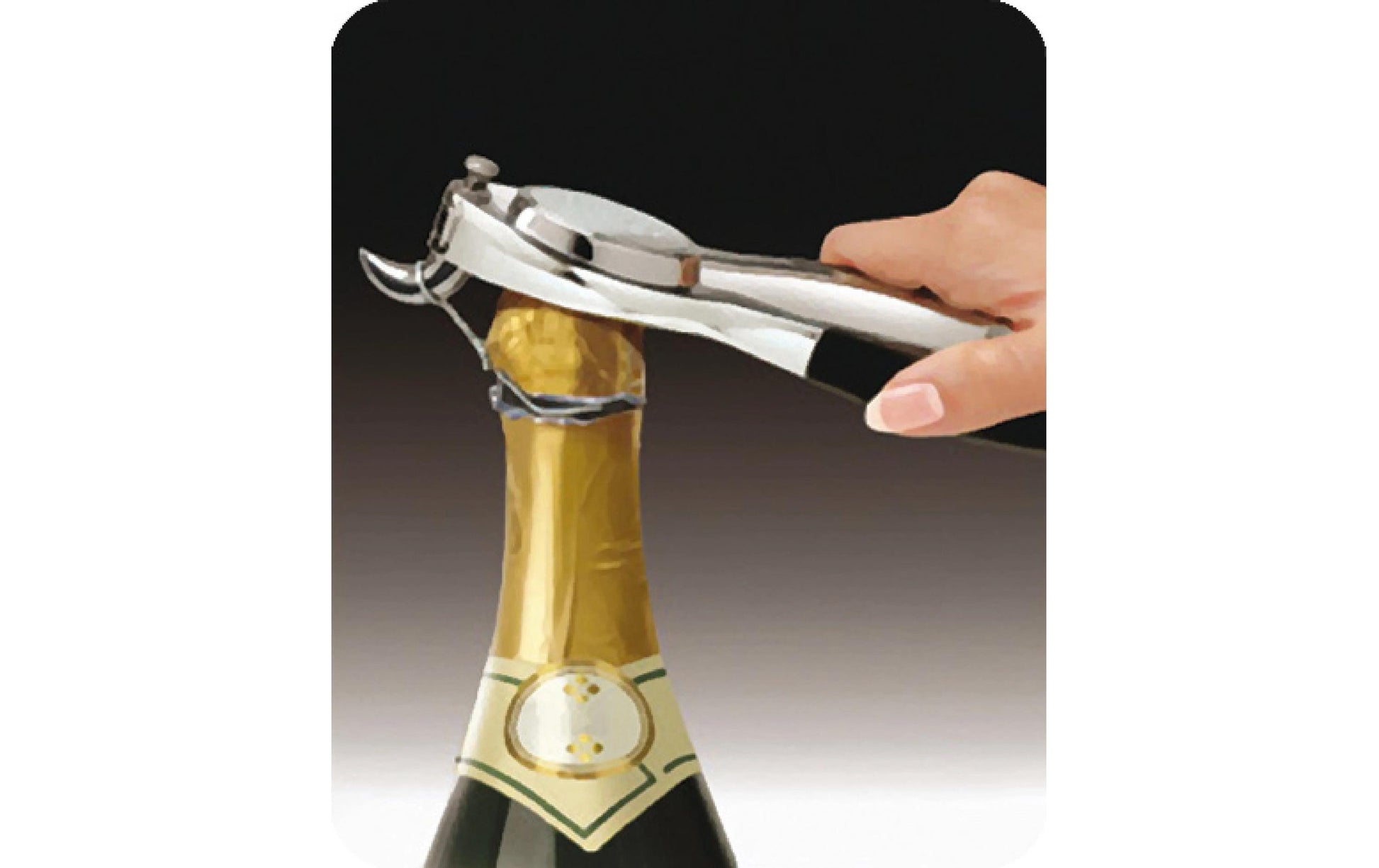 Vin Bouquet Korkenzieher – 16 cm, Edelstahl/Kunststoff (ABS), mit Kapselschneider
