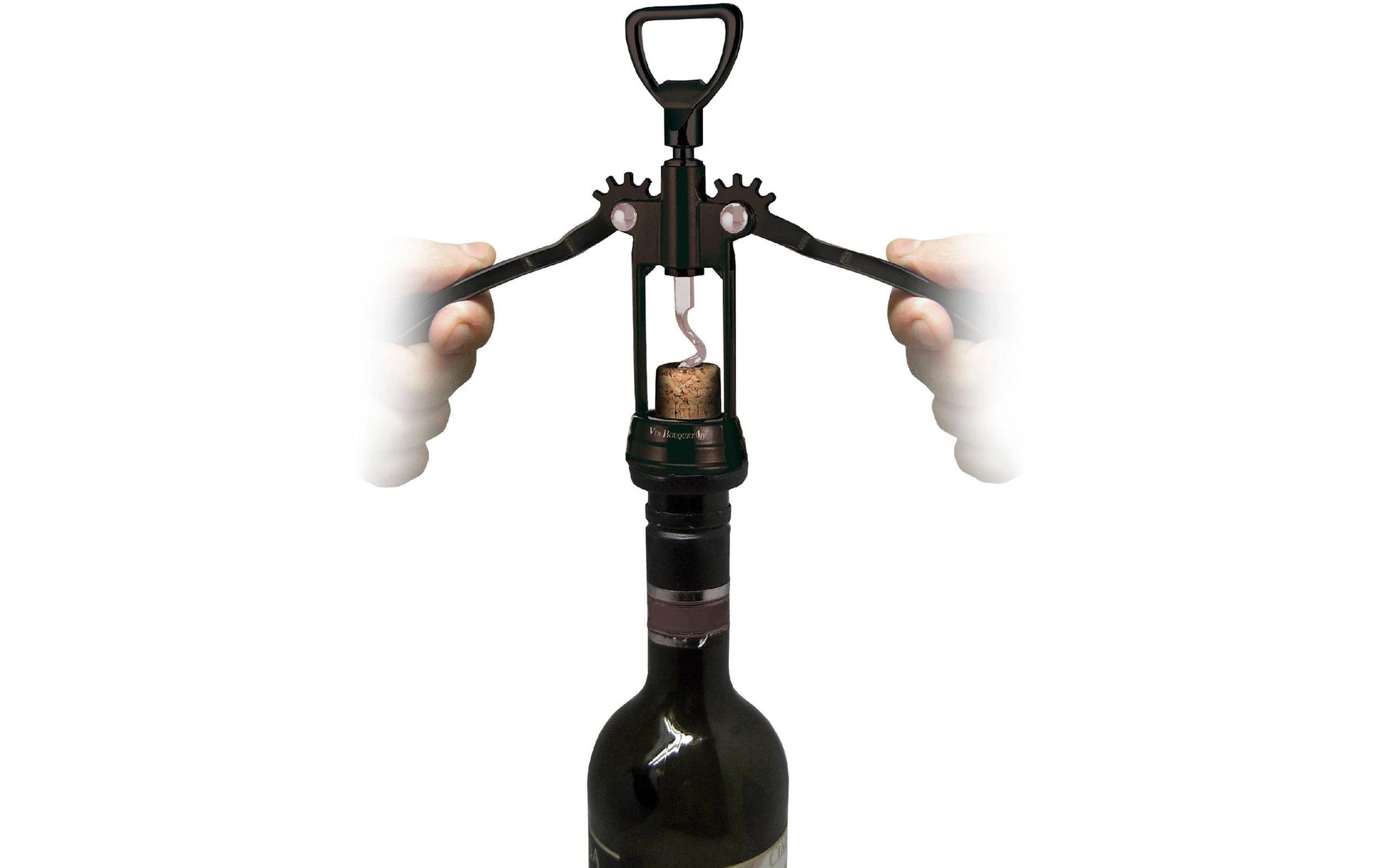 Vin Bouquet Flügelkorkenzieher – 14,5 cm, Edelstahl/Kunststoff, Schwarz