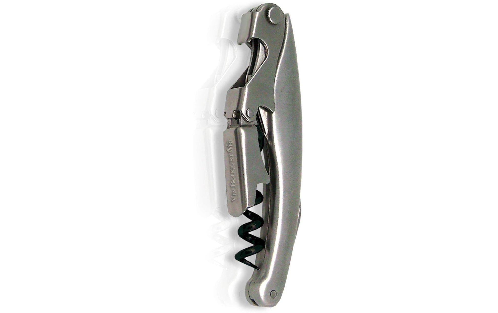 Vin Bouquet Deluxe Kellnermesser – 19,8 cm, Aluminium/Stahl, Silber, mit Kapselheber, Kapselschneider