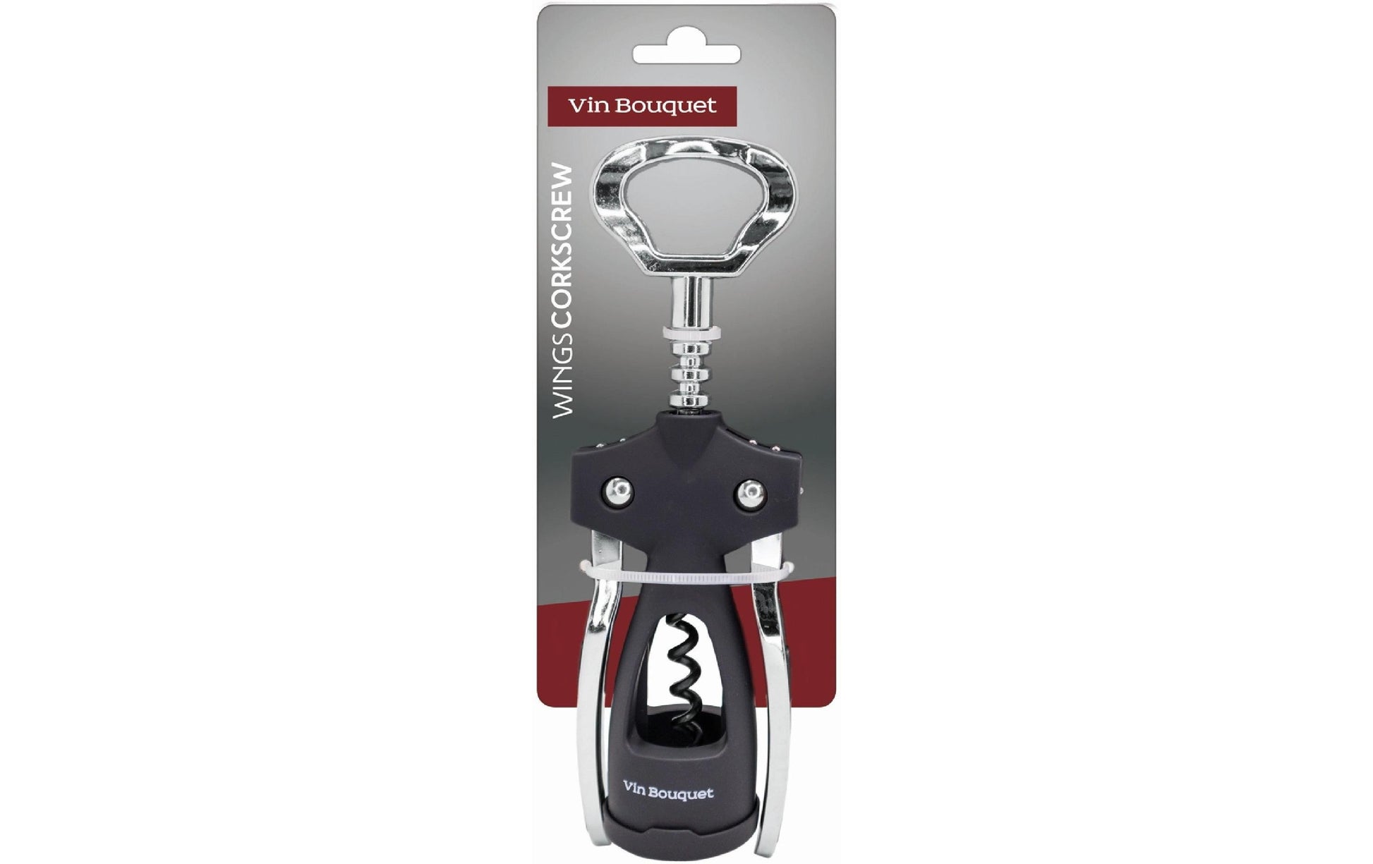 Vin Bouquet Hebelkorkenzieher – 19 × 4 cm, Edelstahl/Gummi, mit Kapselheber
