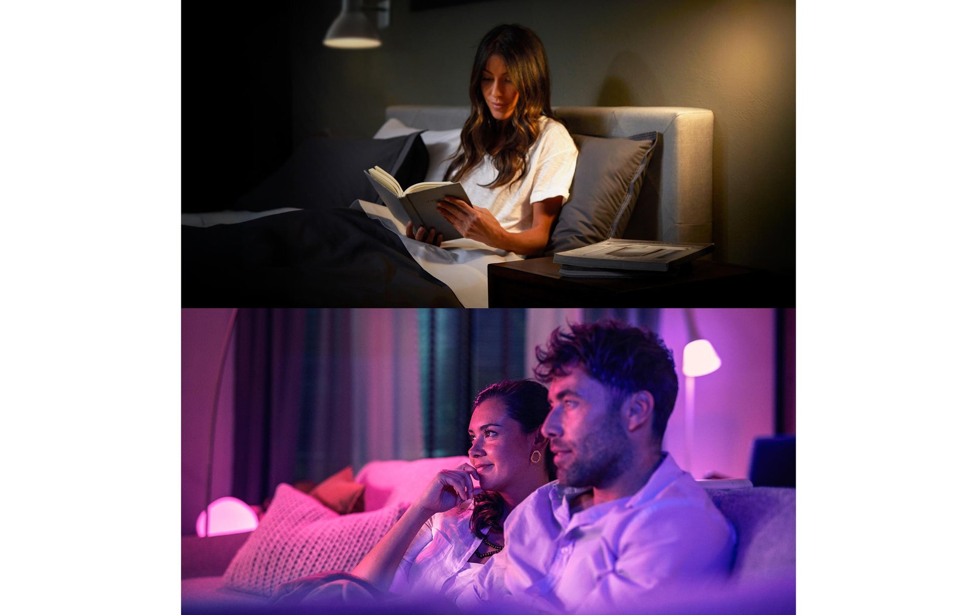 Philips by Signify Philips Hue Basis – Smart-Leuchtmittel – GU10, 345 lm, Mehrfarbig, 2’200–6’500 K – 3er-Set