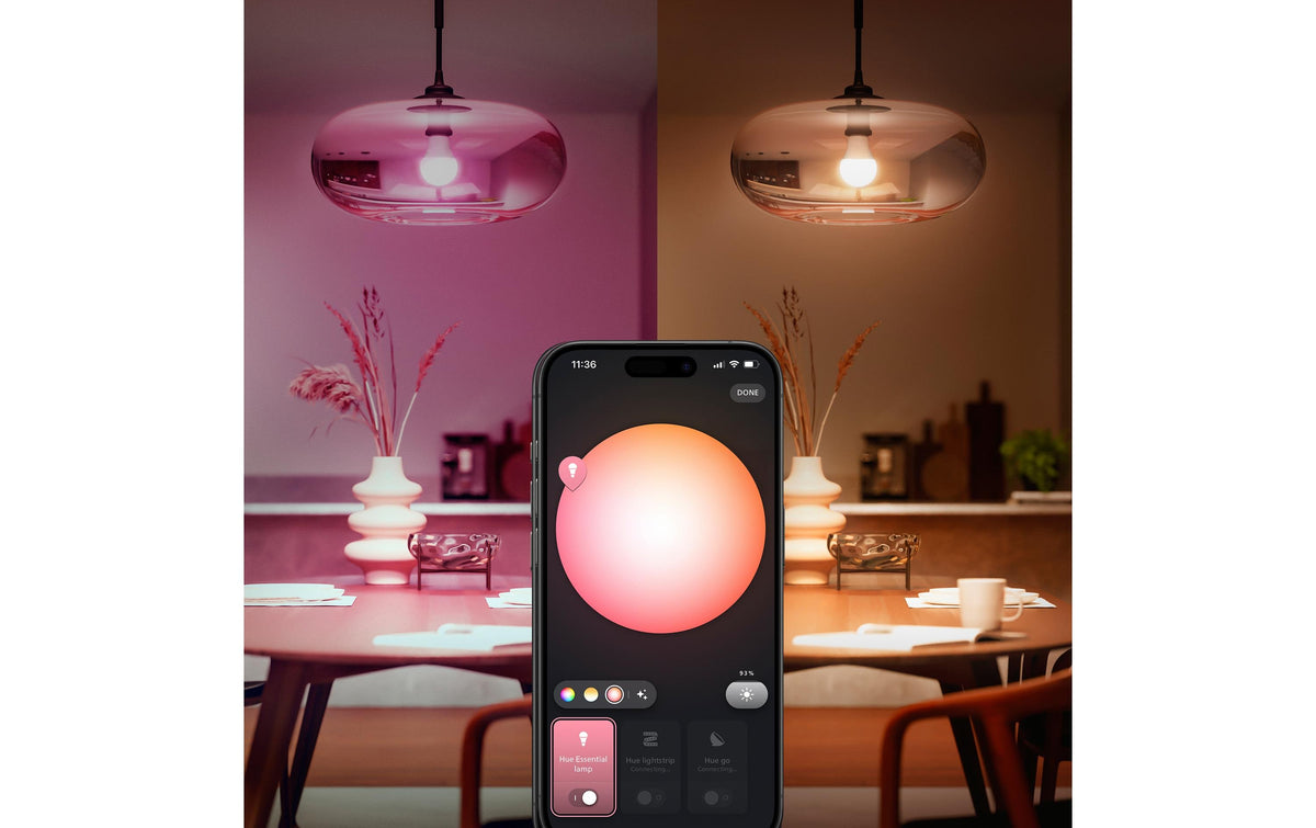 Philips by Signify Philips Hue – Smart-Leuchtmittel – Mehrfarbig – für Amazon Alexa, Google Assistant, Apple HomeKit – 2er-Set