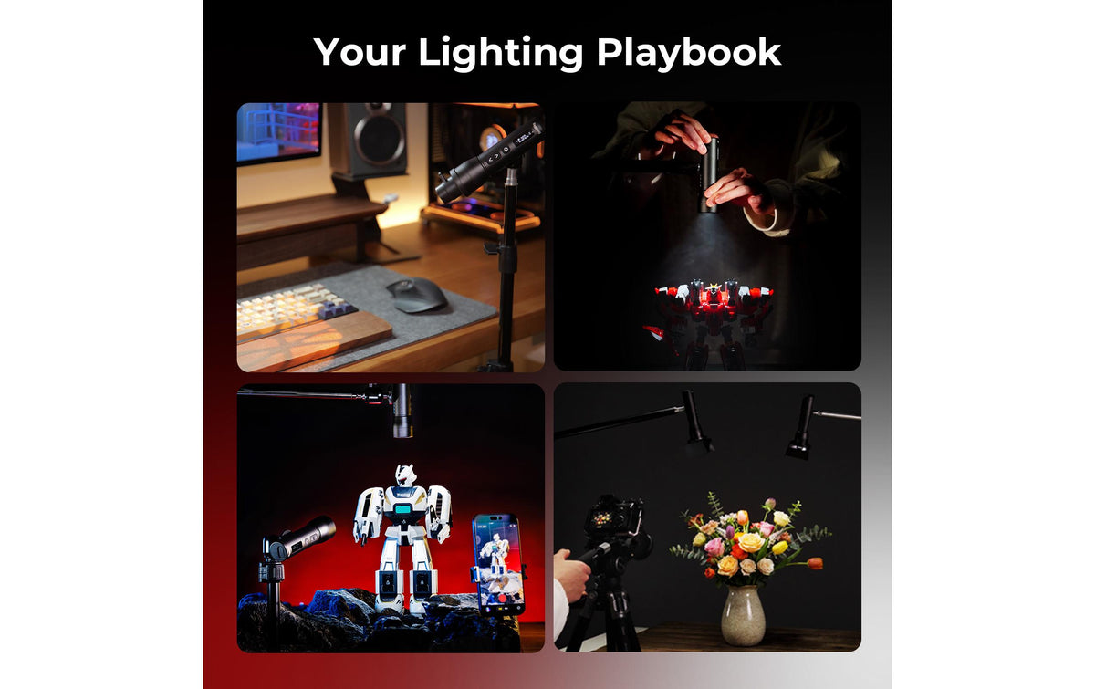 SmallRig RF-05B LED-Video-Licht – Einstellbares Weiss 8000 K, dimmbar – 2104 Lux – 1× Lithium-Ionen Akku – Schwarz