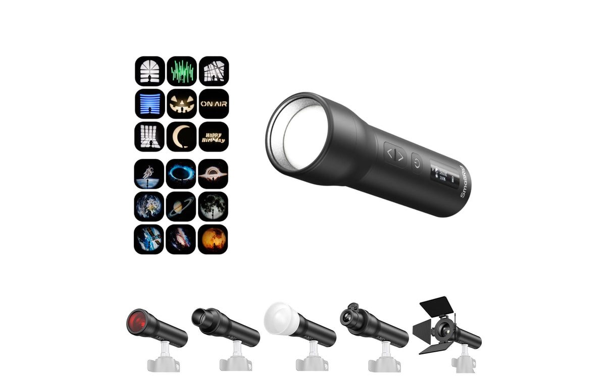SmallRig RF-05B LED-Video-Licht – Einstellbares Weiss 8000 K, dimmbar – 2104 Lux – 1× Lithium-Ionen Akku – Schwarz
