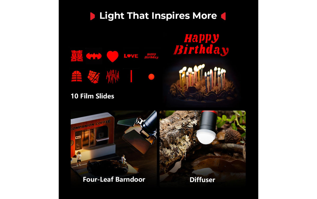 SmallRig RM 03 LED-Video-Licht – 1830 Lux, RGBW, dimmbar – für Kameras, Stative, Blitzschuh-Halterungen