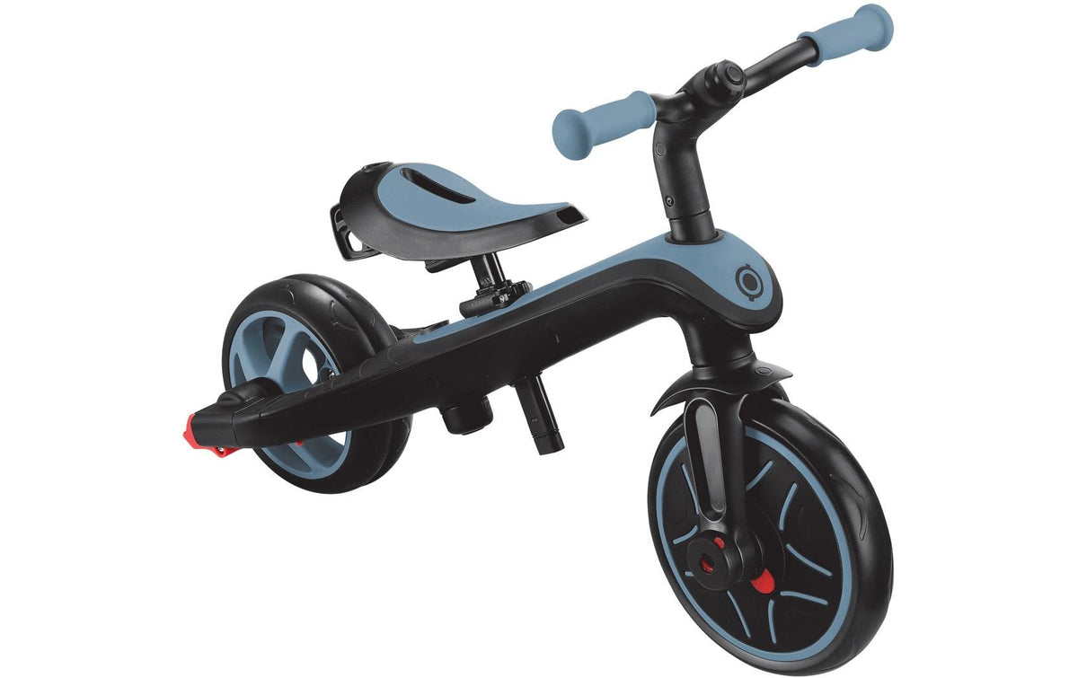 Globber Explorer Trike 4in1 Dreirad – max. Belastbarkeit 20 kg – 47 × 96 × 95 cm – ab 10 Monaten – TPR, blau