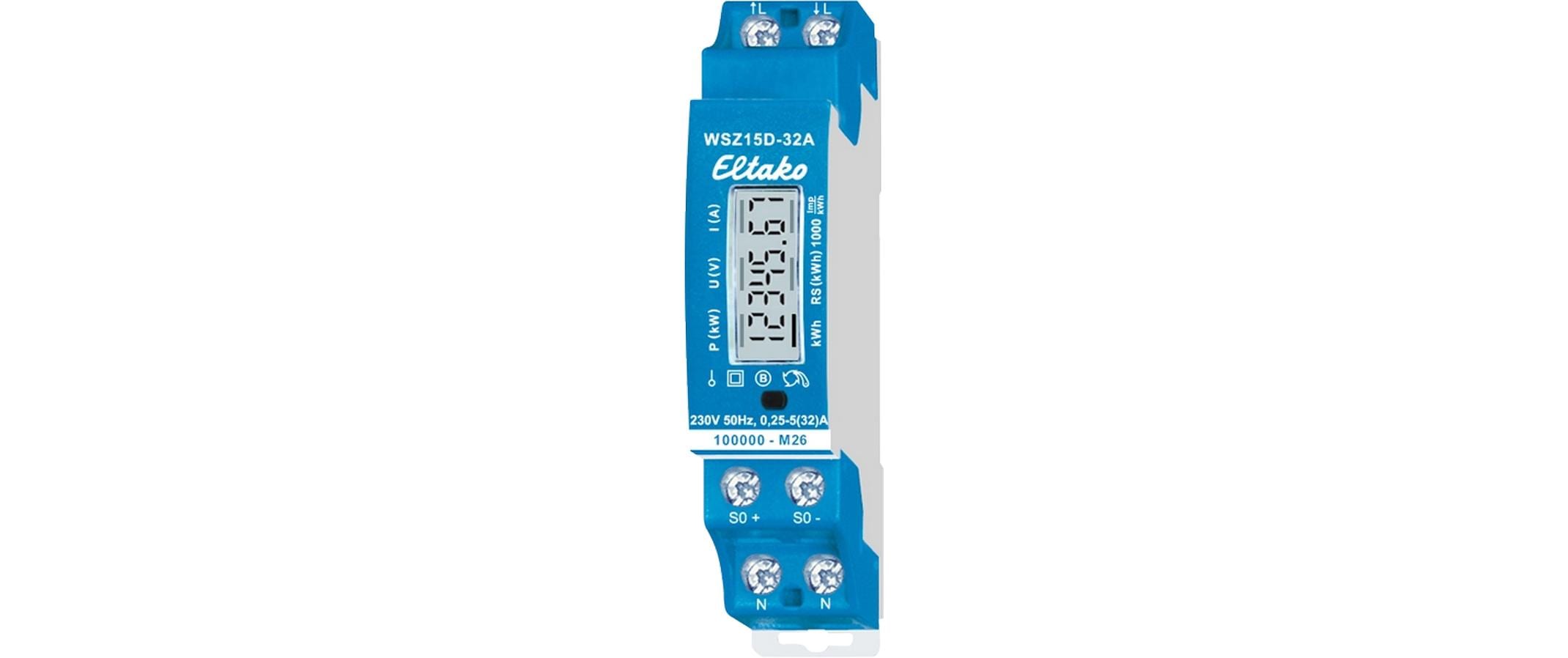 Eltako WSZ15D MID – Energiemessgerät (MID) – 1-phasig, S0, DIN-Schiene, 32 A