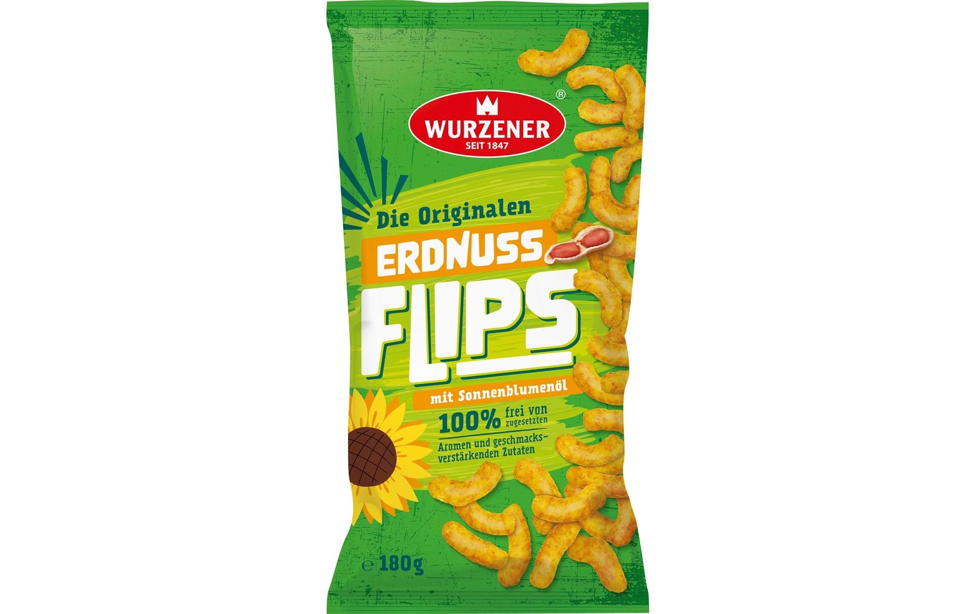 Wurzener Erdnussflips – 180 g