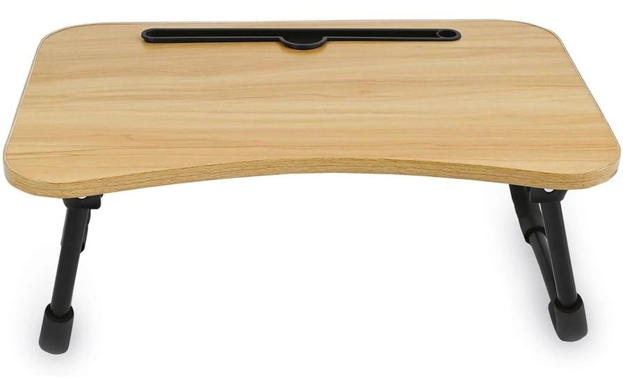 EASYmaxx Laptop-Ständer – bis 17", mit Kabeldurchführung – Braun
