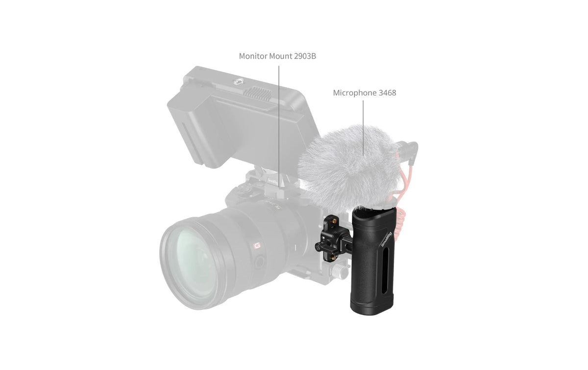 SmallRig mini Side Handle Seitengriff – 44 × 79,2 × 102 mm, 136 g – für Kameras – Schwarz