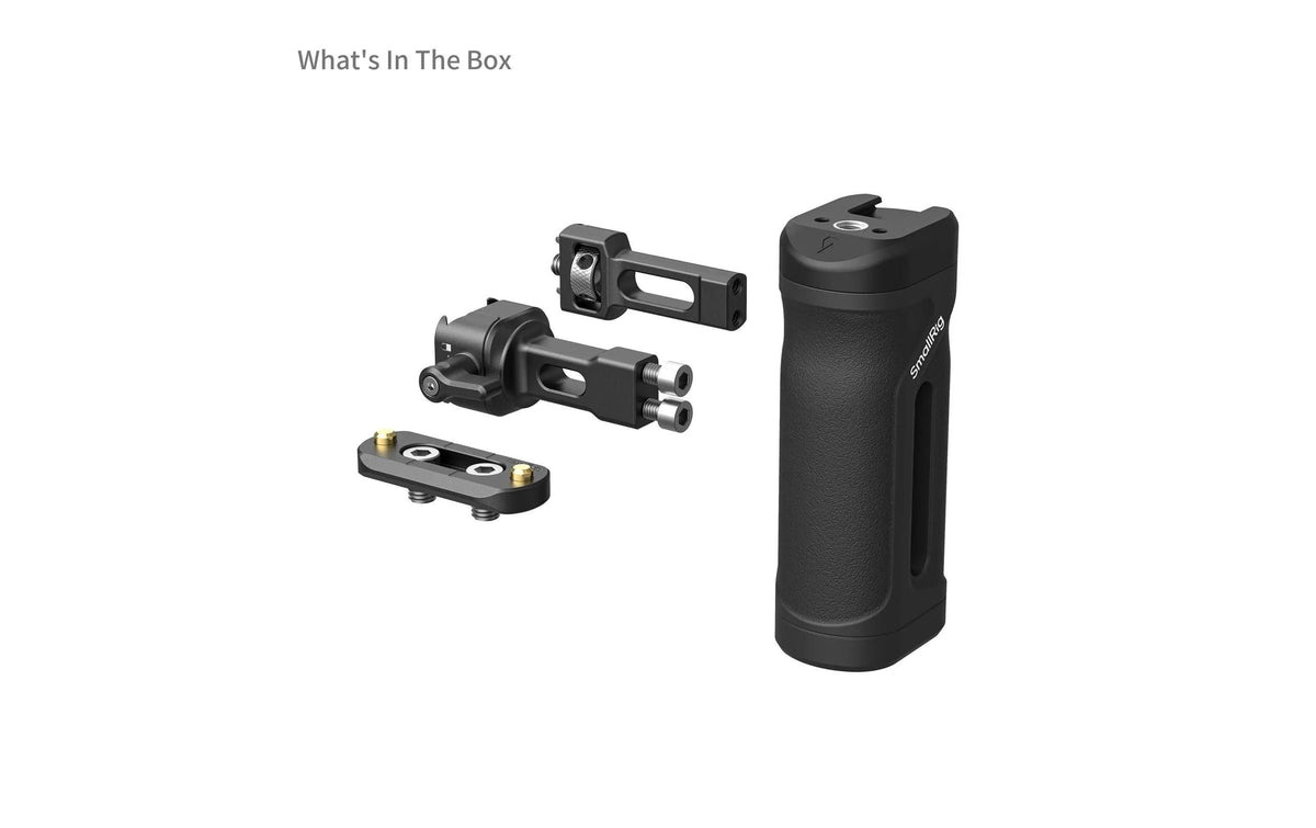 SmallRig Mini-Seitengriff-Kit – für Kamerakäfige, Montageplatten mit NATO-Schiene und 1/4-20-Gewinde – Schwarz