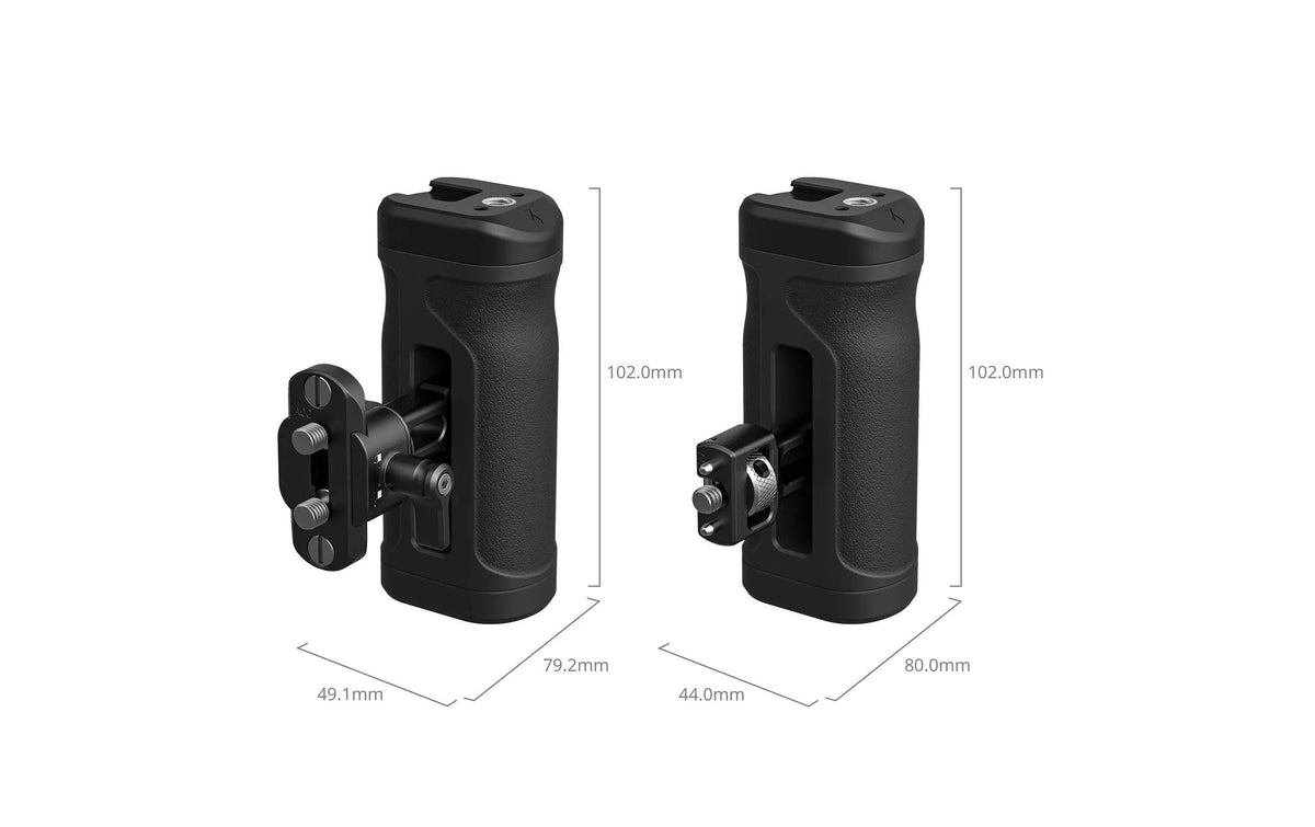 SmallRig Mini-Seitengriff-Kit – für Kamerakäfige, Montageplatten mit NATO-Schiene und 1/4-20-Gewinde – Schwarz