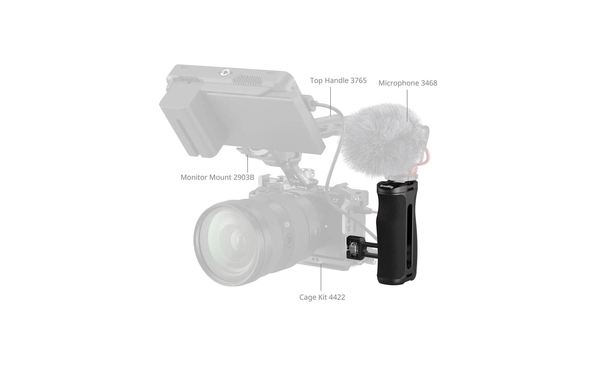 SmallRig Side Handle Seitengriff – 80 × 105,5 × 53,7 mm, 1/4"-20 Schraube – für universelle Kameras