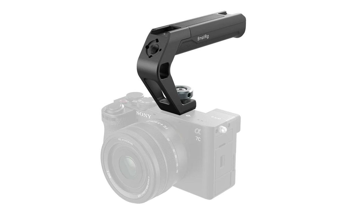 SmallRig Top Handle – für Kameras mit Standard-Blitzschuh – Schwarz – 128,8 × 81,6 × 25 mm, 112,5 g