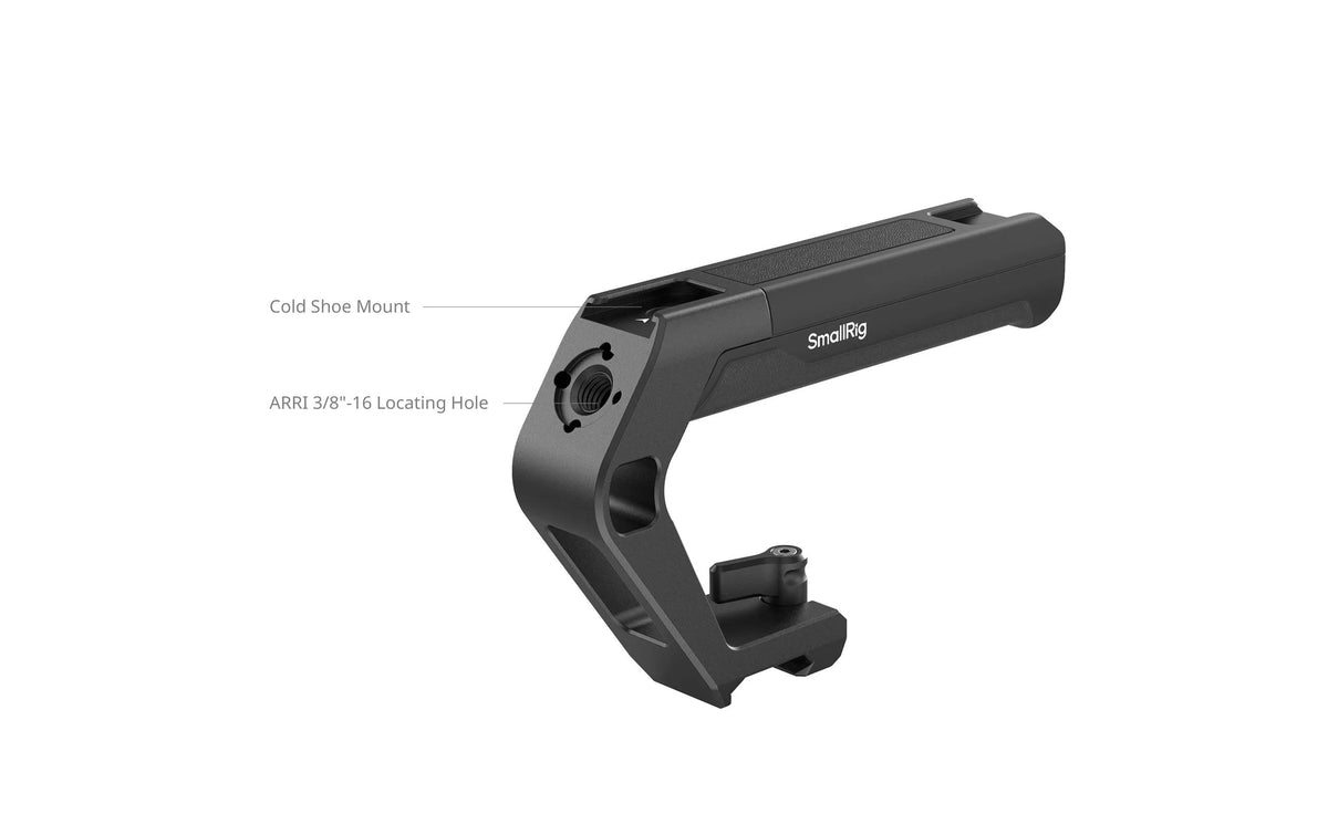 SmallRig Top Handle – 128,8 × 81,6 × 25 mm, 118,9 g – für universelle Kameras – Schwarz