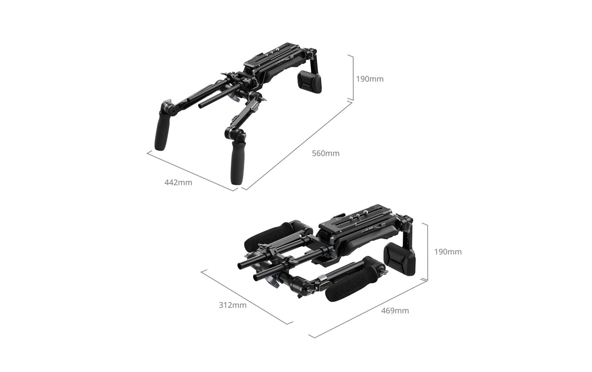 SmallRig HawkLock VCT-14 Typ Schulter-Rig – 2266 g, 469 × 312 × 190 mm – für universelle Kameras