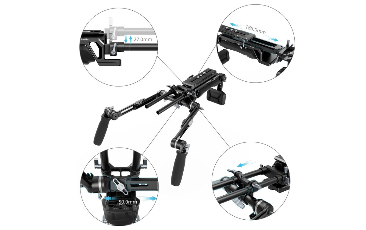 SmallRig HawkLock VCT-14 Typ Schulter-Rig – 2266 g, 469 × 312 × 190 mm – für universelle Kameras