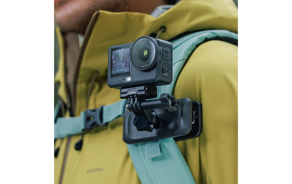 SmallRig Rucksack-Clip Halterung – für GoPro, DJI Osmo Action, Insta360 – 41,8 × 62,8 × 93,7 mm, 96 g