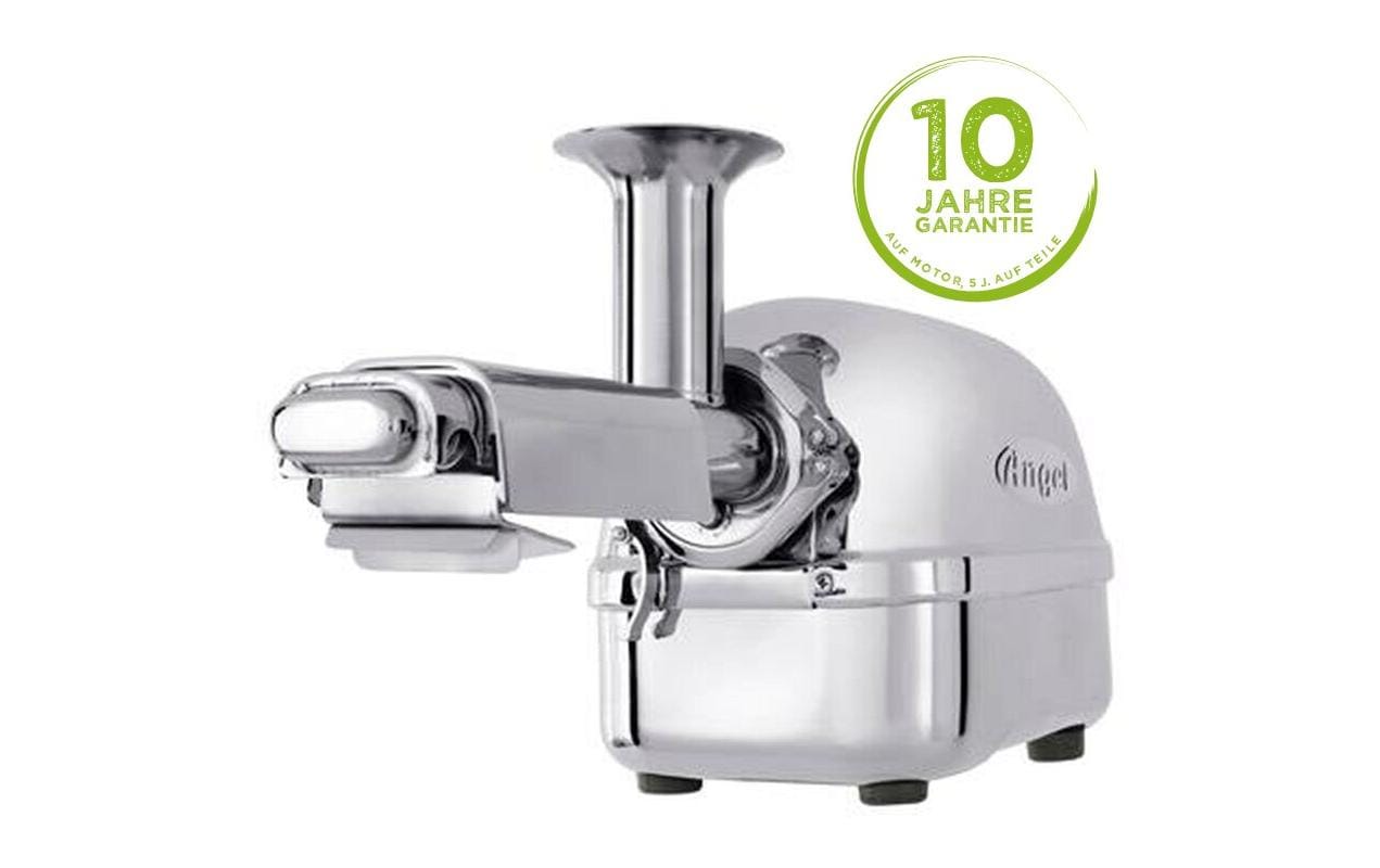 Angel Saftpresse 8500 – 1 l, 180 W, Edelstahl, spülmaschinenfest – Silber