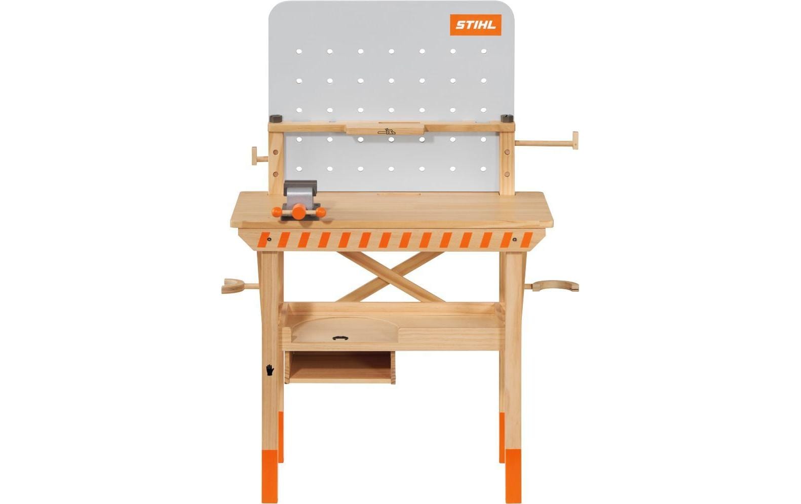 Stihl Werkbank – ab 3 Jahren – Holz, Kunststoff, MDF – 59,5 × 94 × 73 cm – FSC