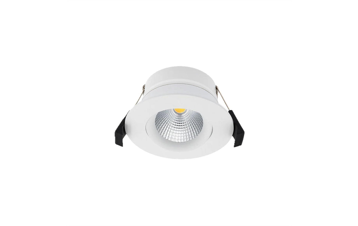 Shelly Deckenspot – Ø 8,3 × 7,5 cm, 600 lm, 8 W, 2200–6500 K, dimmbar, WiFi/BT für Alexa/Google, IP44, weiss