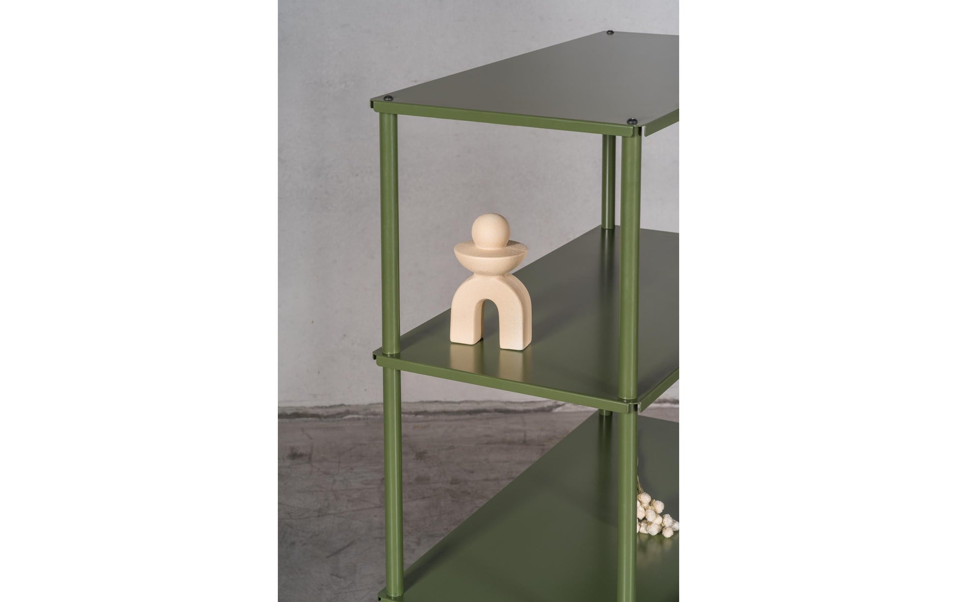Bi-office Regal – 6 Böden – 80 × 40 × 187 cm – grün – Stahl