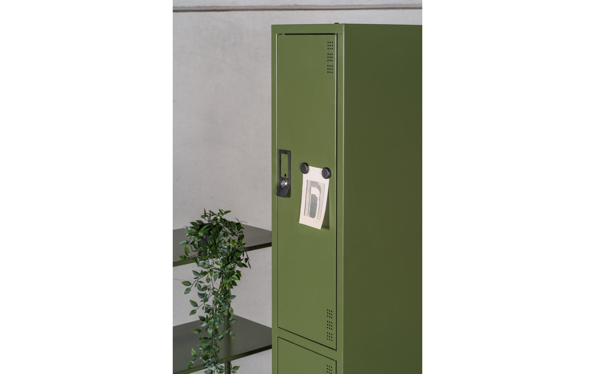 Bi-office Regal – 6 Böden – 80 × 40 × 187 cm – grün – Stahl