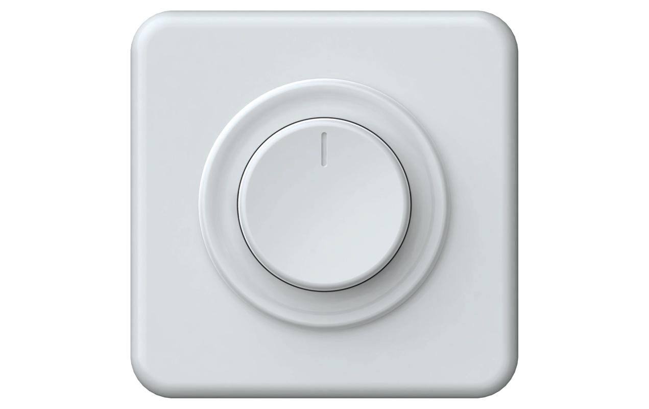 Hager Controller Origin – 20–400 VA, 230 V, Unterputz, Phasenanschnitt (Universal), Weiss – 56103200