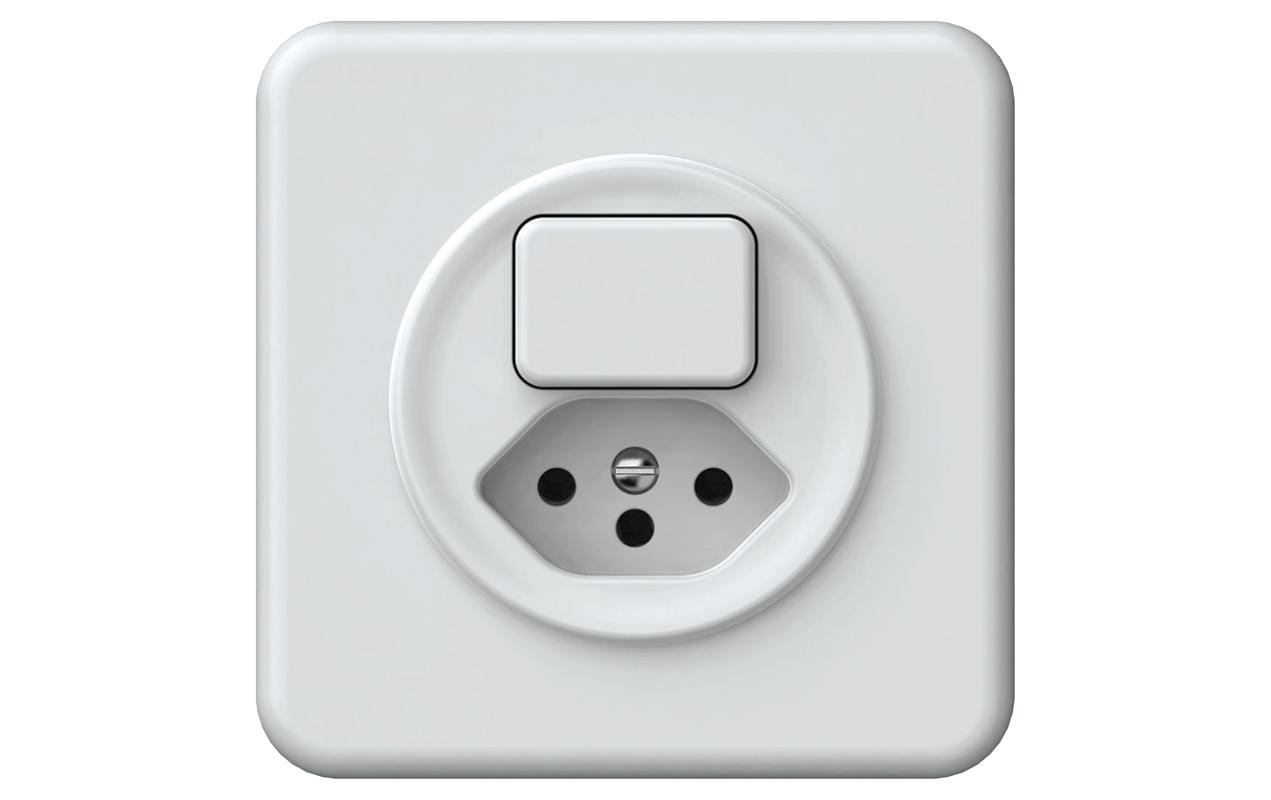 Hager Origin Steckdoseneinheit – 1×T13, Unterputz, 10 A/250 V, Berührungsschutz