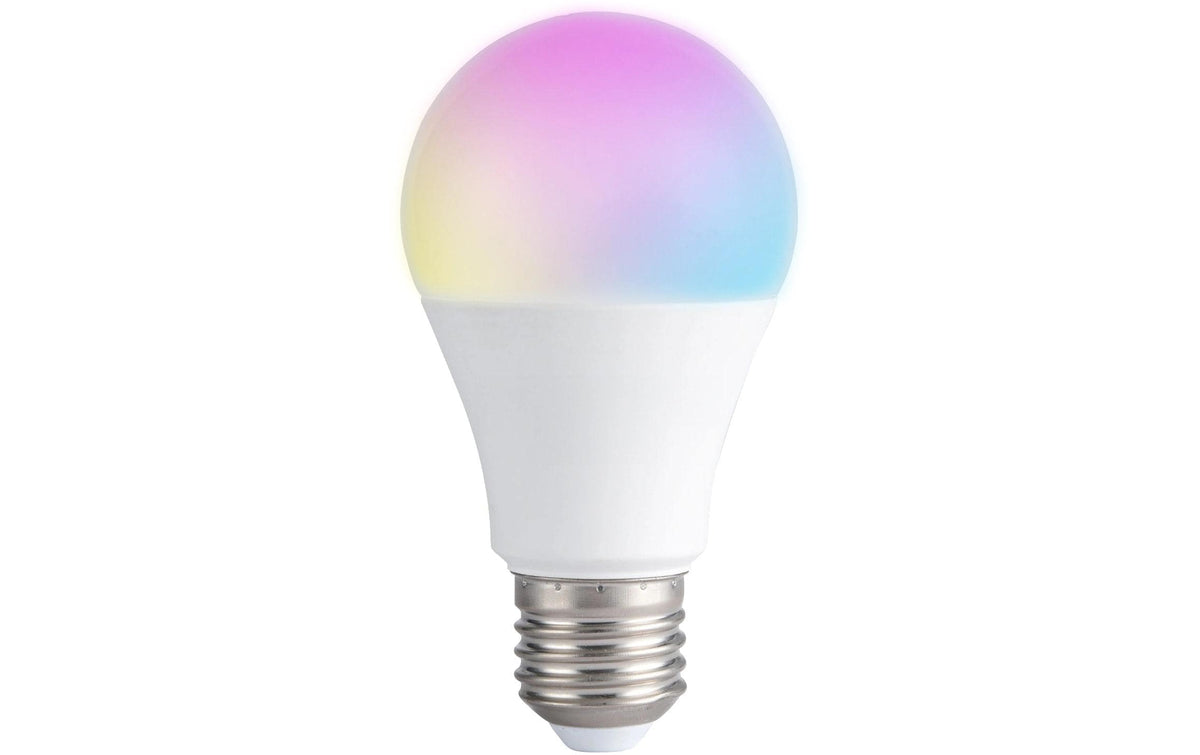 Shelly Smart-Leuchtmittel E27 – 800 lm, 2700–6500 K/mehrfarbig, WLAN/App, dimmbar