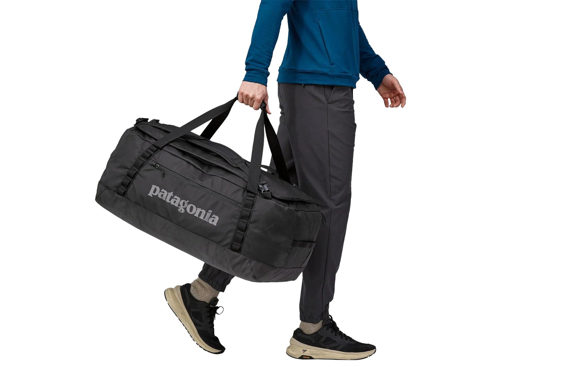Patagonia Sporttasche Black Hole – 70 l, Rucksack-Funktion, aus rPET, schwarz