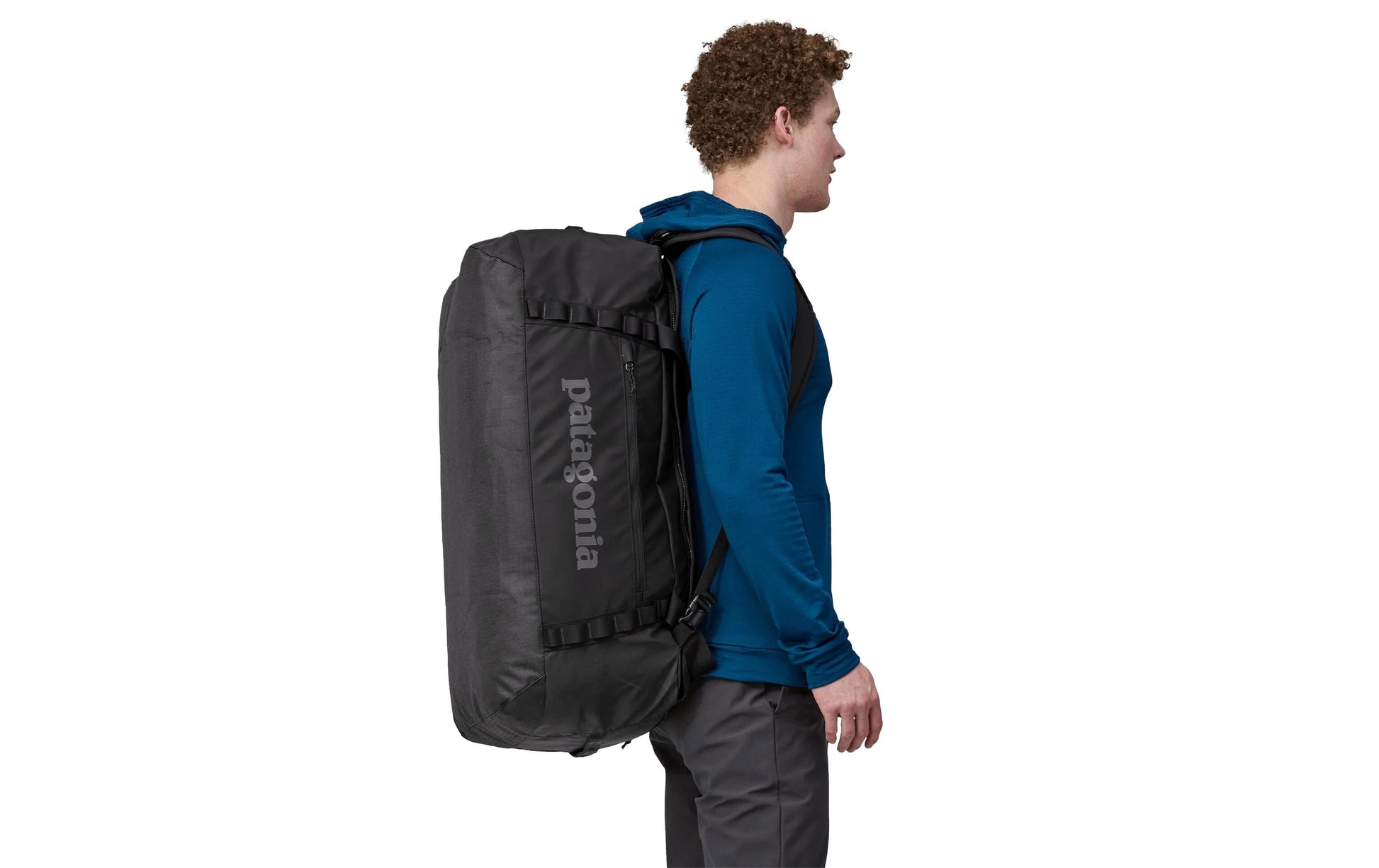 Patagonia Sporttasche Black Hole – 70 l, Rucksack-Funktion, aus rPET, schwarz
