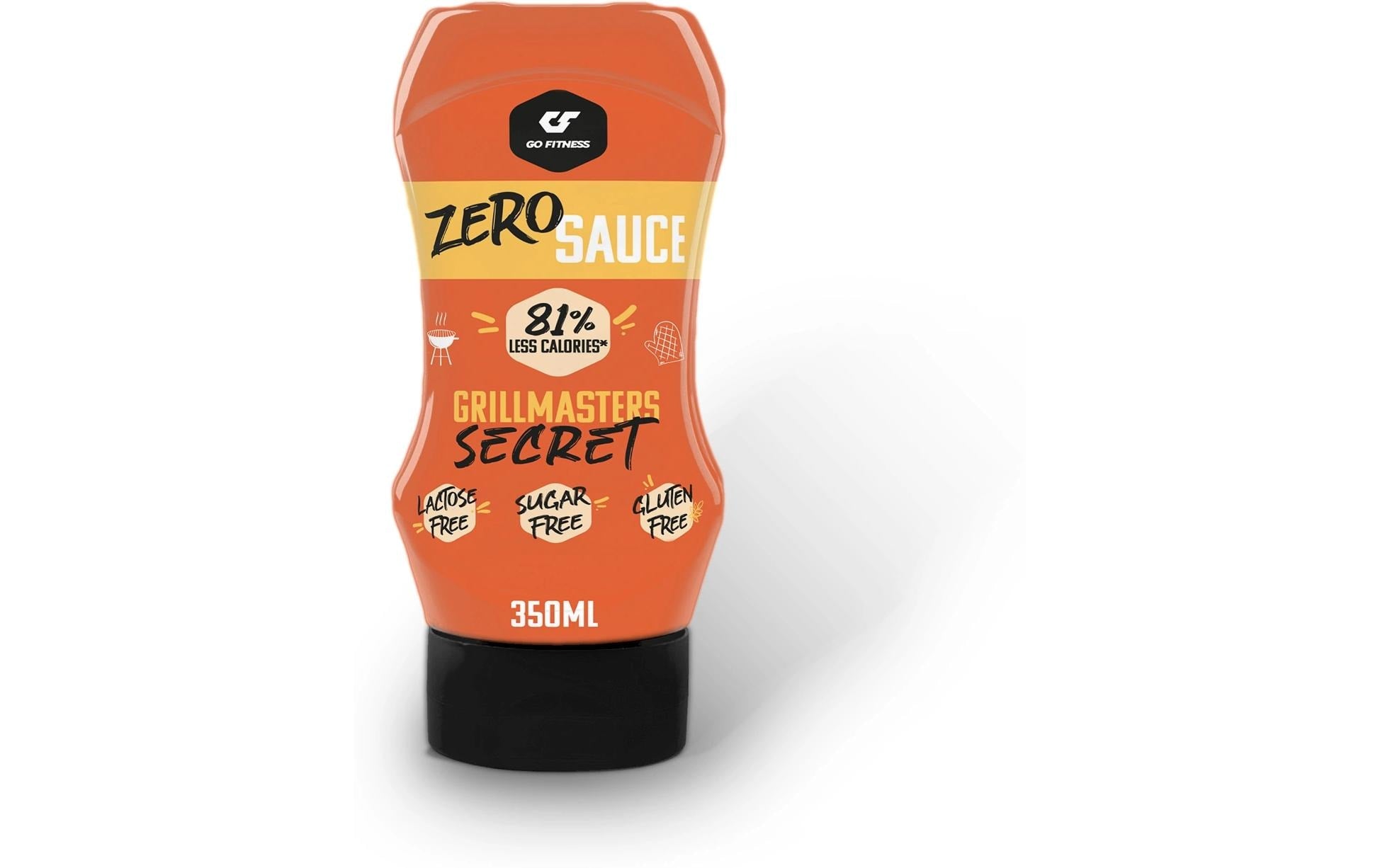 Go fitness GoFitness BBQ-Sauce Grillmaster Secret Zero, glutenfrei, vegetarisch – 350 ml