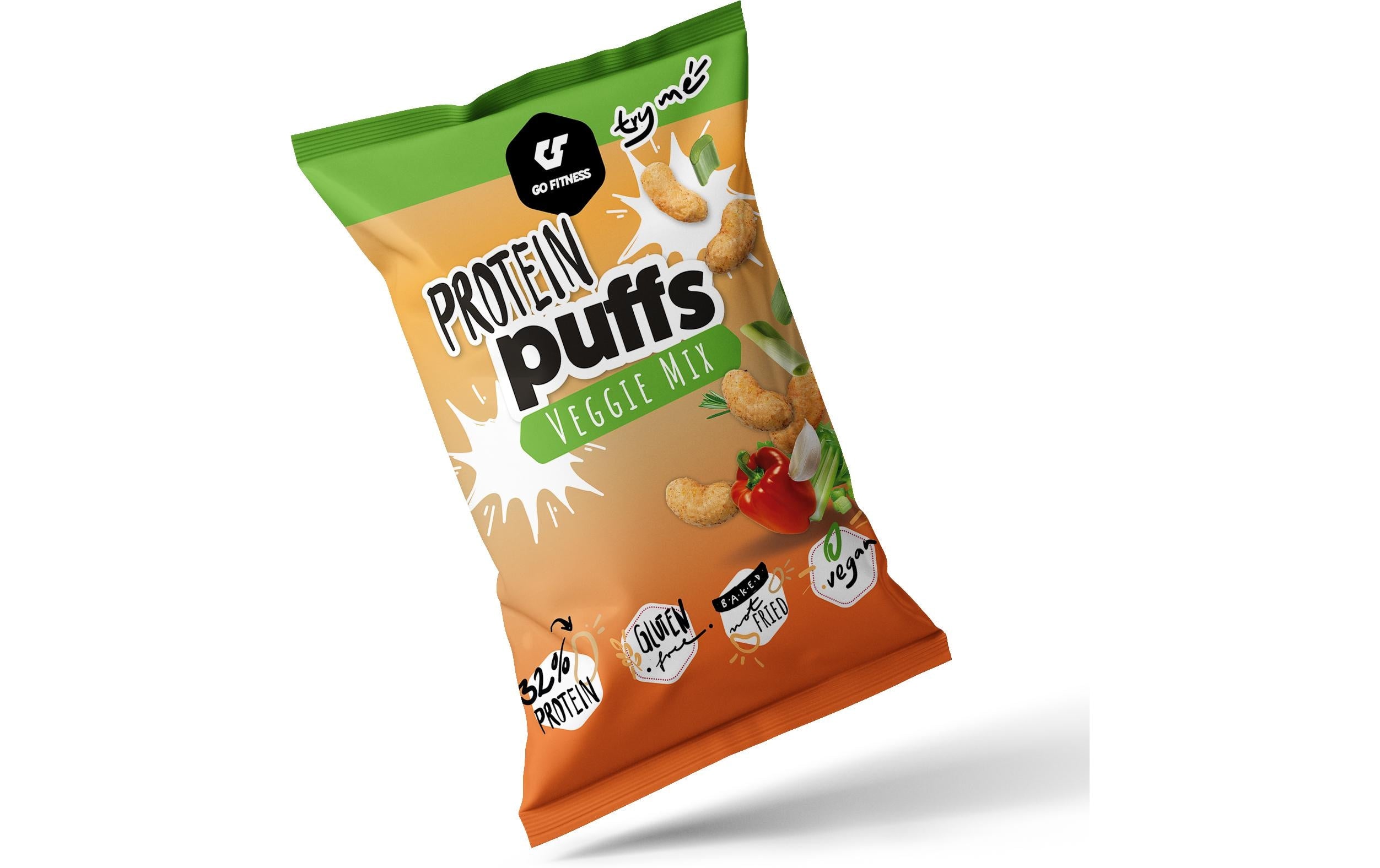 Go fitness GoFitness Protein Puffs – Gemüse-Mix, vegan – 50 g