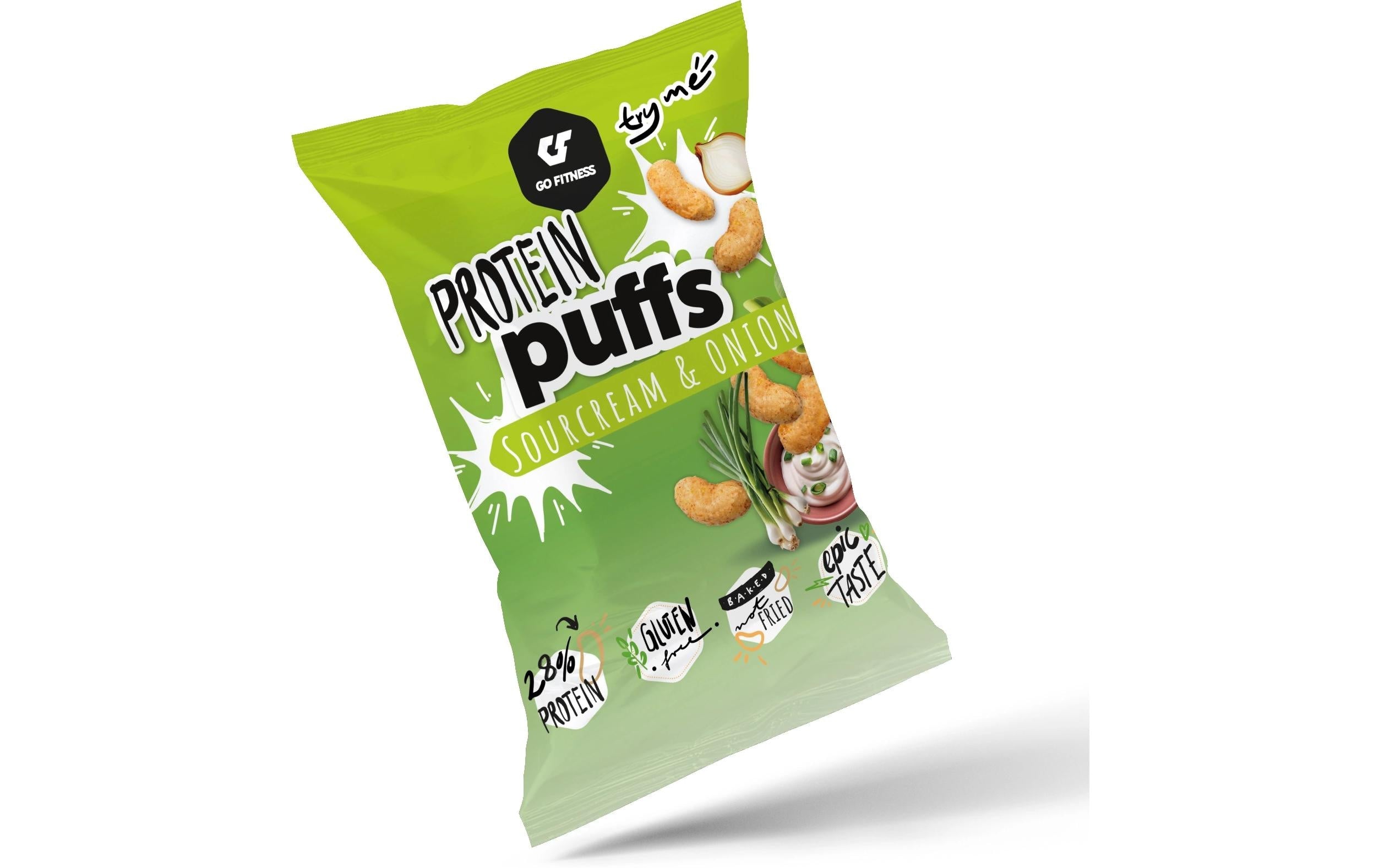 Go fitness GoFitness Protein Puffs – Sour Cream & Onion – 50 g