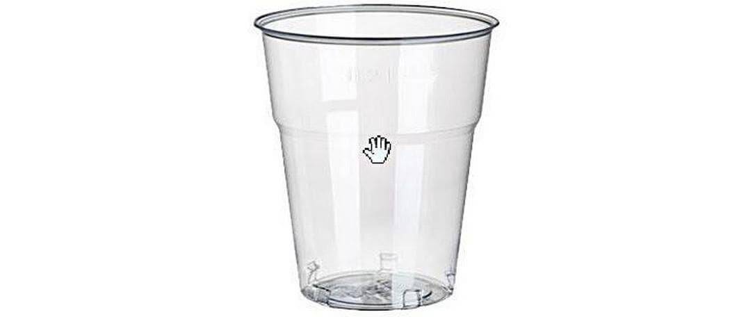 Papstar Trinkbecher PET – 2 dl, transparent – 40 Stk.