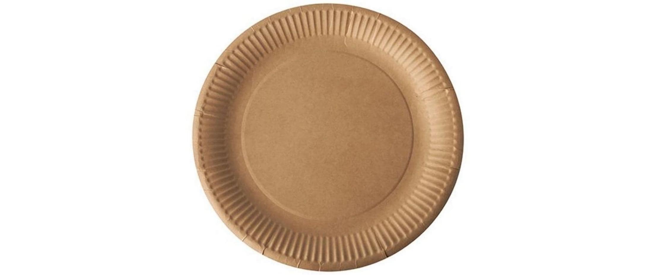 Papstar Teller, Papier/Karton – Ø 23 cm, braun – 1 Stk.