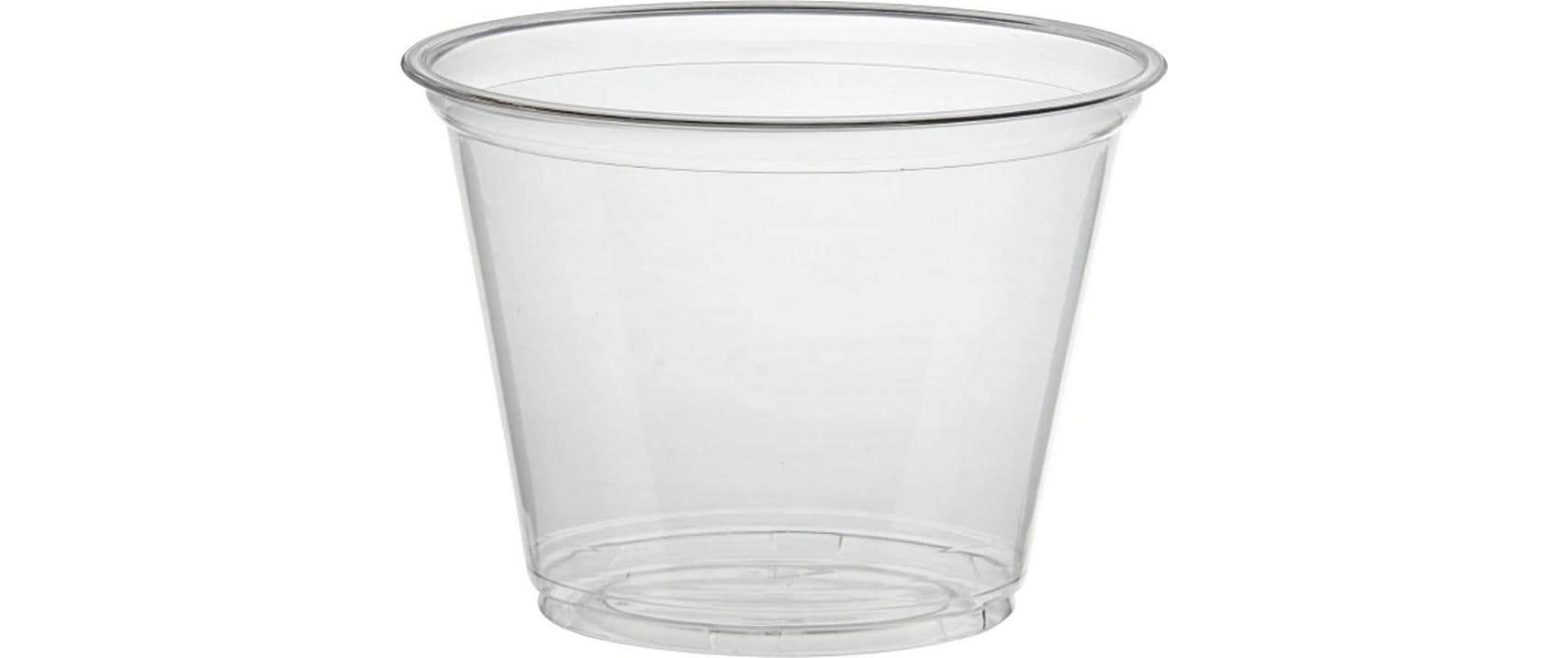 Papstar Trinkbecher HURRICANE, PET – 2,6 dl, transparent – FSC – 50 Stk.