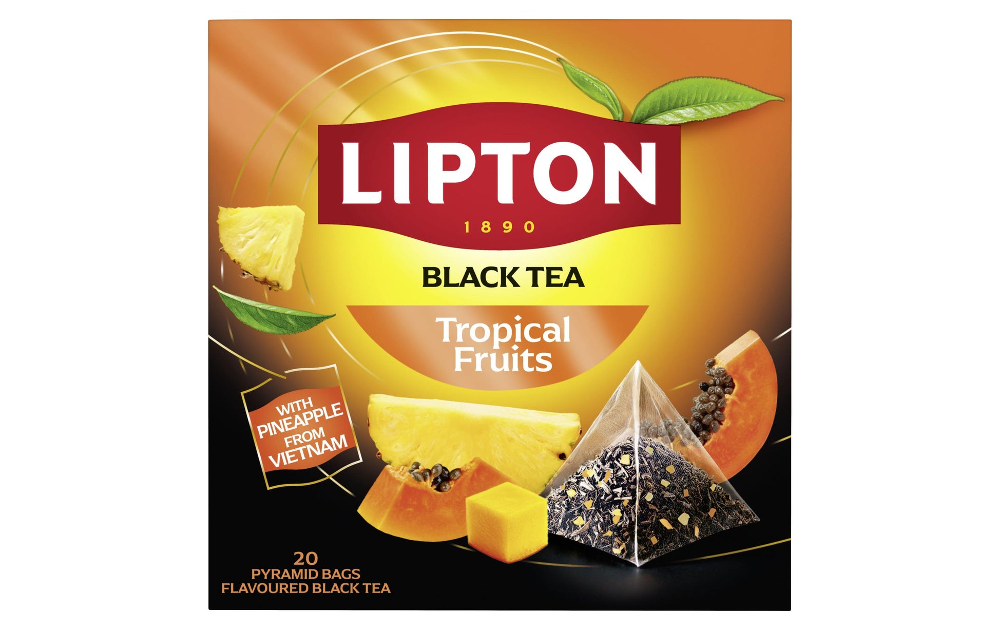 Lipton Schwarztee Tropische Früchte – Teebeutel 20 Beutel