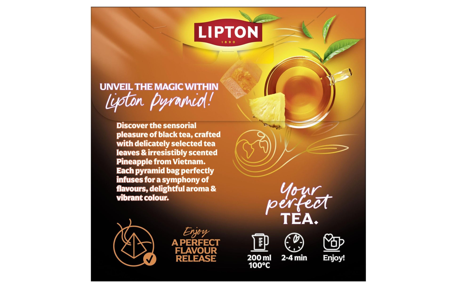 Lipton Schwarztee Tropische Früchte – Teebeutel 20 Beutel