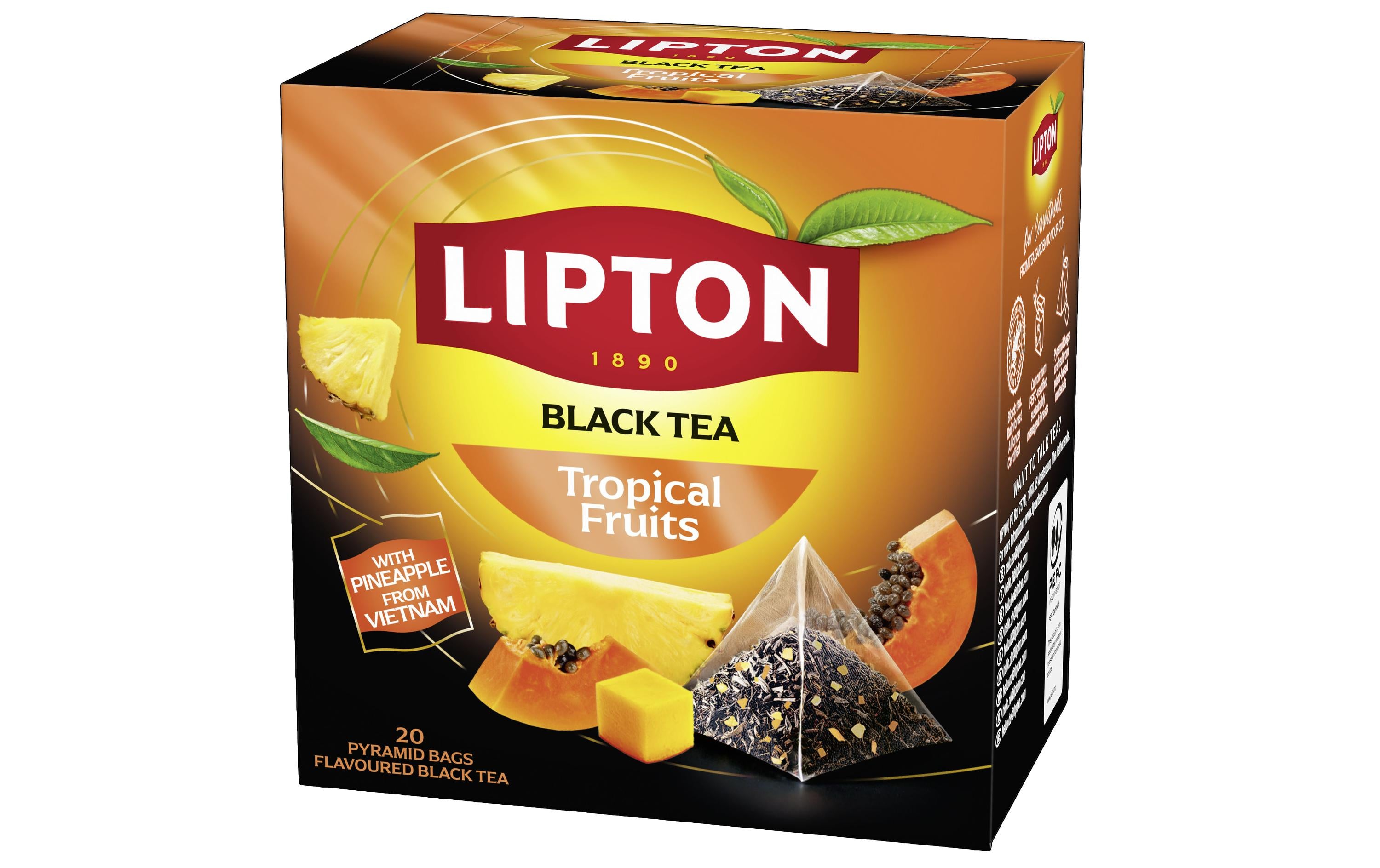 Lipton Schwarztee Tropische Früchte – Teebeutel 20 Beutel