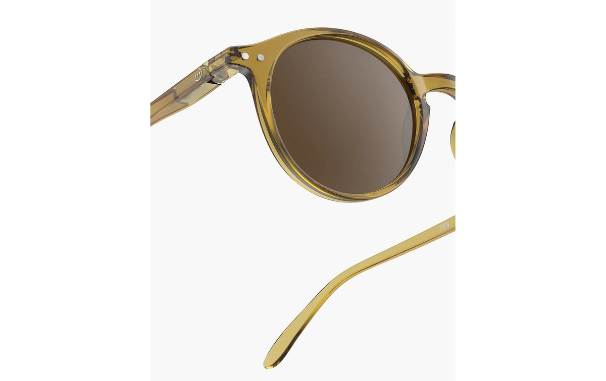 Izipizi Schutzbrille The iconic pantos – Braune Gläser, UV-Schutz, Goldener Rahmen